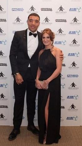 Alisha Hosannah's boyfriend, Troy Deeney with his ex-wife, Stacey.